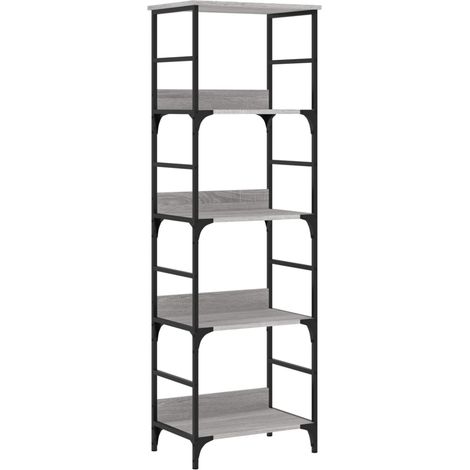Maison Exclusive - Bücherregal Grau Sonoma 50x33x153 cm Holzwerks (1/5)