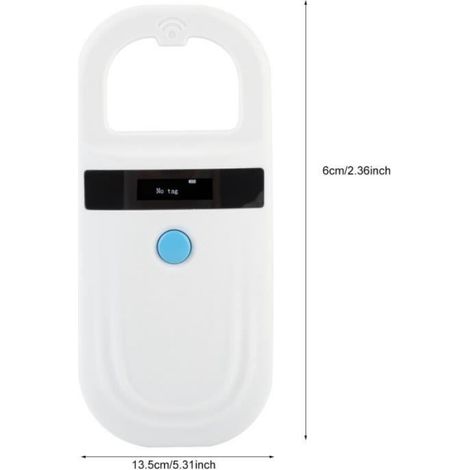 Lecteur De Micropuce - OLED Haute Luminosité - 134.2 kHz Et 125 kHz - Pour Identification Animal - 1 Pièce (1/4)