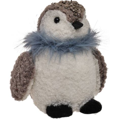 Grau-blauer Weihnachtspinguin, H. 17 cm - Feeric lights & christmas (1/2)