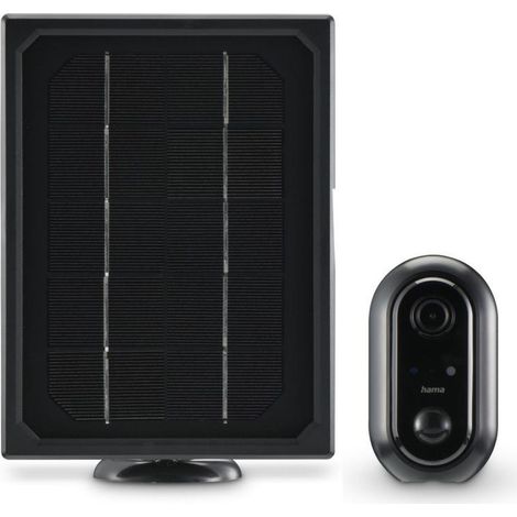 Hama Überwachungskamera Solar WLAN 1080p Schwarz Außen