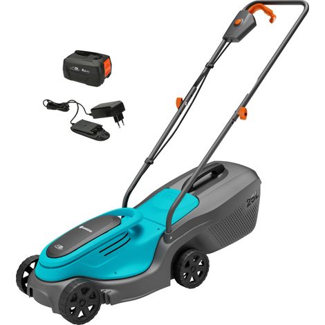 Tondeuse sur batterie Largeur de coupe 30 cm, Bac de ramassage 25 l, Réglage de la hauteur de coupe, Légère, Sans fil (1/5)