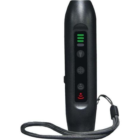 Hundeabwehrgerät mit 3 Modi, tragbares und wiederaufladbares Hundetrainingsgerät mit heller intelligenter Taschenlampe und LED-Anzeige. (1/5)
