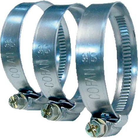 Morsetto metallico da 12 mm con gancio filettato incorporato, venduto singolarmente