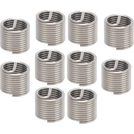 Lot de 10 inserts de réparation de filetage, manchons de protection pour fil d'acier, accessoires de quincaillerie M18 x 21,5D (1/5)
