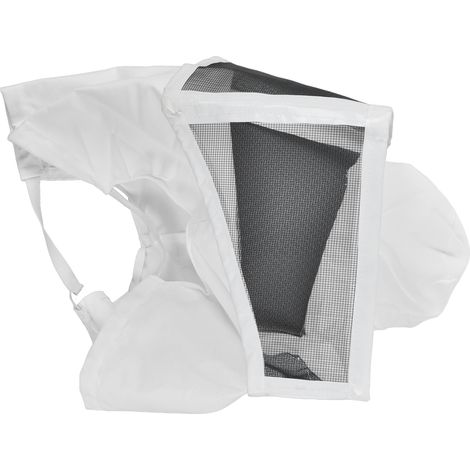 Imkerhut aus weißem Tüll, stahlverstärkt und mit Leder eingefasst, Schutzausrüstung für die Imkerei (1/5)
