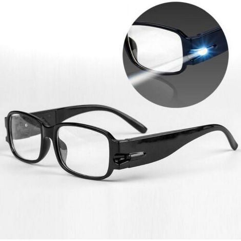2 lunettes grossissantes 1,6x avec éclairage LED intégré, rechargeables USB, pont nasal flexible, pour lecture et bricolage (1/5)