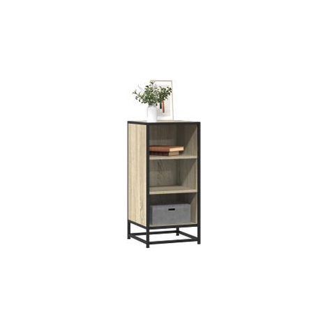 Buffet chêne sonoma 35,5x35x76 bois d'ingénierie et métal (1/5)