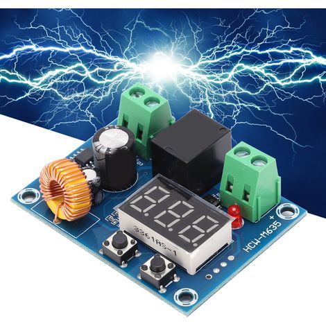 Le module de protection de tension CC XH-M609 pour batteries au lithium se déconnecte de la sortie 6-60V lorsque la batterie est sous-voltée, faiblement chargée ou faiblement alimentée. (1/5)