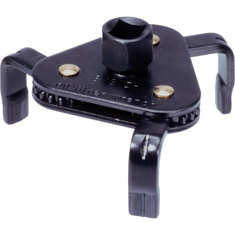Ks Tools – Clé à filtre à huile réglable 62 à 102 mm – Entraînement carré 3/8'' et 1/2'' – Construction en tôle pour durabilité – Adaptateur inclus (1/9)