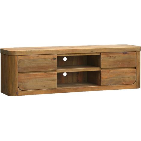 Meuble TV avec tiroirs en bois recyclé Blaise