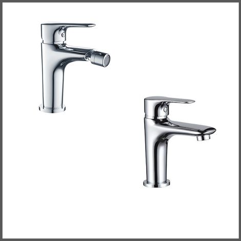 Coppia di Miscelatori per Bidet + Lavabo BETA - Finitura Cromata (1/5)
