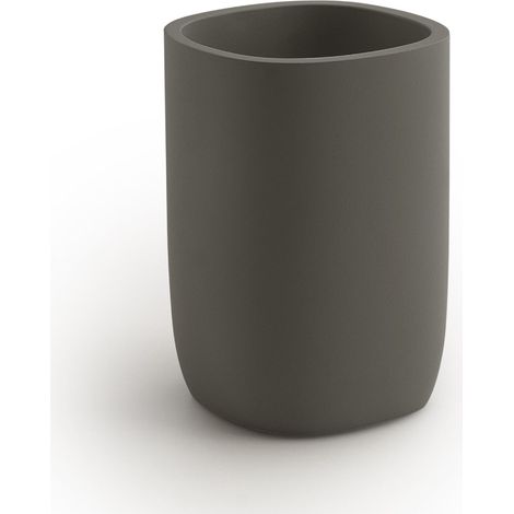 GEDY YL988100000 YLENIA Portacepillos gun metal - ref: YL988100000 (1/2)