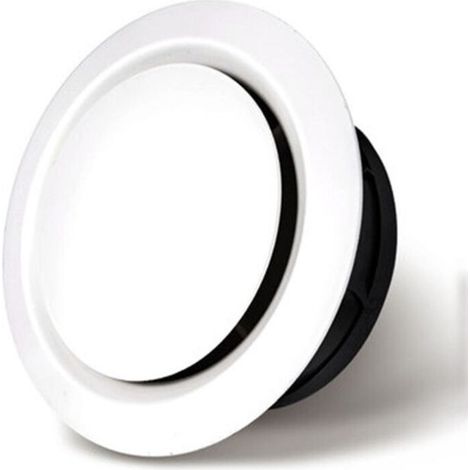 Bouche d'extraction et d'insufflation d'air 100, 3 griffes a joint - Grille de ventilation ajustable en plastique ronde - Aération ventilateur (1/4)