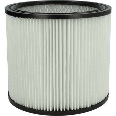 vhbw 1x filtro a pieghe piatte compatibile con ShopVac Pro 30 PW, 1300 Inox, 1300, 30, Super 30 aspirapolvere - nero / bianco (1/4)