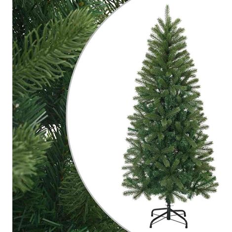 Árbol de Navidad artificial Verde 120 cm PVC, PE y acero vidaXL