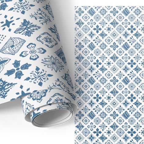 Klebefolie für Möbel - Möbelfolie - Selbstklebefolie - für Couchtisch - Türen - Wohnzimmer - Schlafzimmer Boho-Muster 50x100 cm