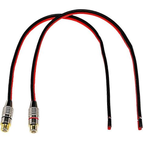 Câble d'enceinte 14 AWG avec connecteurs RCA femelles, 2 canaux (1/5)