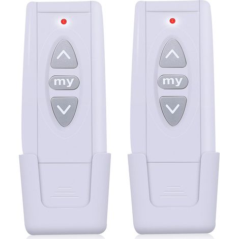 Lot de 2 télécommandes Telis 1 Pure 433,42 MHz pour volets roulants, réf. 1810630, compatible moteurs et groupes (1/4)
