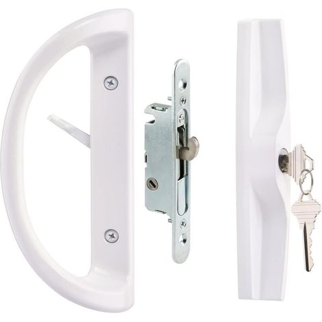 Ventana corrediza de aluminio con cerradura de manija deslizante (1/4)
