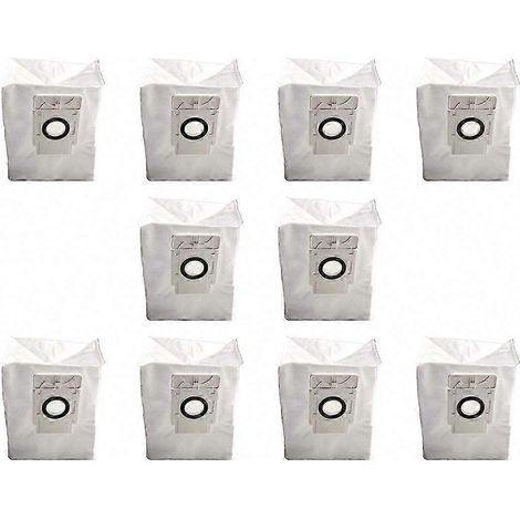 Packung mit 10 Ersatzstaubbeuteln für RC3 Plus und RE4 Plus Saugroboter, Zubehör für Haushaltsreinigung und Wischmopp (1/5)