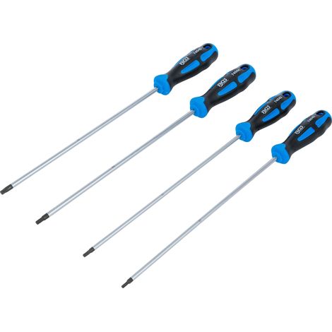 BGS  Juego  de  destornilladores  extralargos    Perfil  T  (para  Torx)    T15  -  T30    4  piezas  -  74541 (1/4)