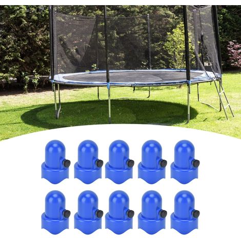 Endkappe für Trampolinnetzstange mit Schraube, Daumenhaken und federbelastetem Zugwerkzeug (1/5)