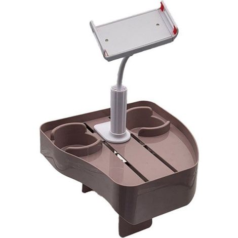 1 Plateau pour spa, 2 porte-gobelets, support téléphone réglable, plastique, bain, piscine hors sol (1/5)