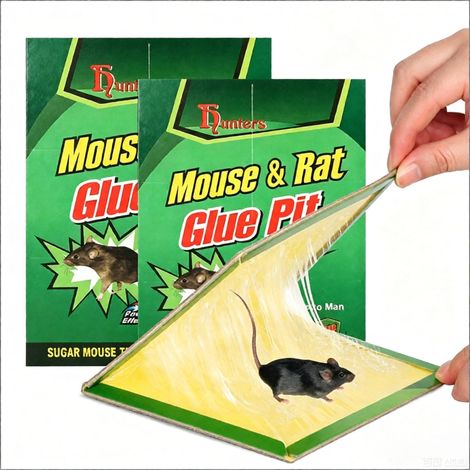 Klebefallen für Mäuse und Insekten 5 Stück, Innen- und Außenbereich verwendbar (1/5)