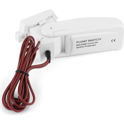 Interrupteur à flotteur de pompe de cale 12-24-32 V CC, sans Quick-Silver, contrôleur marche/arrêt automatique et étanche pour niveau d'eau. (1/5)