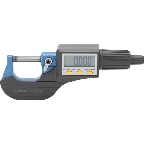 Digitales Mikrometer mit LCD-Anzeige und Feineinstellraste zur Wanddickenmessung (1/5)