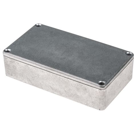 Boîtier RS PRO en Fonte d'aluminium, 114.5 x 63.6 x 30.3mm, Argent IP66, Blindé ( Prix pour 1 ) (1/3)