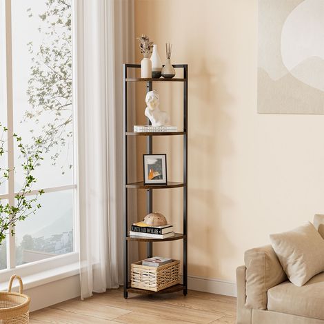 5 Tier Corner Book Shelf Home Storage Display (1/3)