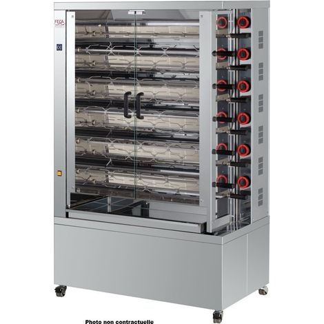 Rôtissoire électrique 66 poulets - 11 broches - 11 DOBLE EKO-E - FECA (1/3)