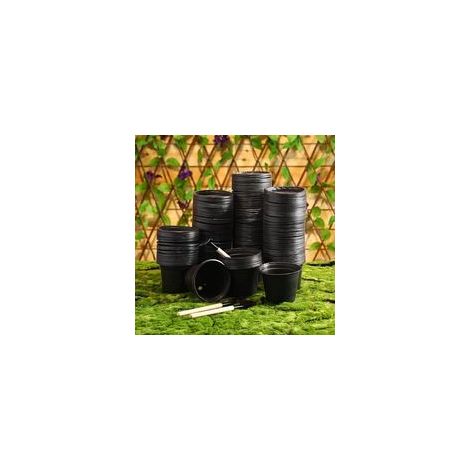 500pcs pot de pépinière en plastique , contenant de propagation de plantes (8cmx8cm), produit qualité supérieure, durable et fiable, matériaux sélectionnés, conforme normes (1/5)