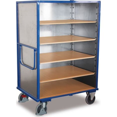 VARIOfit Etagenwagen fest verschweißt 1.245 x 785 mm Stahlblechwände 4 Etagenböden (1/2)
