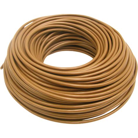 Câble monoconducteur marron, section 6,0 mm², longueur 50 m