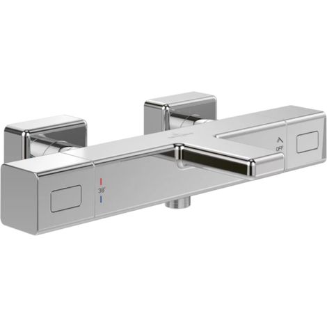 Mezclador termostático para baño-ducha VILLEROY ET BOCH Universal Grifería cuadrado Cromo