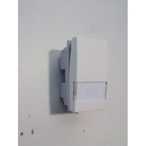 Poussoir porte-étiquette 1O+1F 1 module systo GROUPE HAGER WS031
