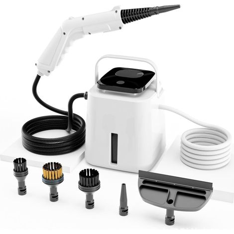 Limpador a vapor portátil, aquece rapidamente, ideal para limpeza delicada da casa e do carro. (1/5)