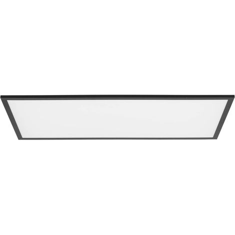 [NEUWERTIG] B-Ware Lindby Deckenleuchte Lamin LED Panel CCT dimmbar Fernbedienung schwarz 80x40cm (1/2)