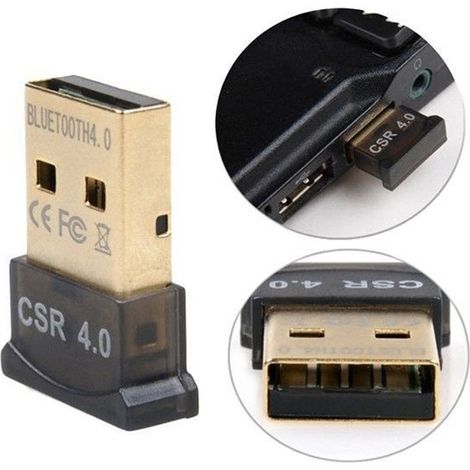 TrAdE Shop Traesio - Mini Ricevitore Universale Bluetooth Csr V4.0 Adattatore Dongle Usb Bl-v40 Pc - (1/5)