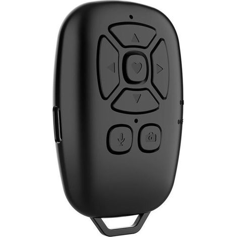 Bluetooth-Fernbedienung, Auslöser für die Selfie-Kamera, Handy-Taste, Umblättern von E-Book-Seiten, Fotofunktion (1/5)