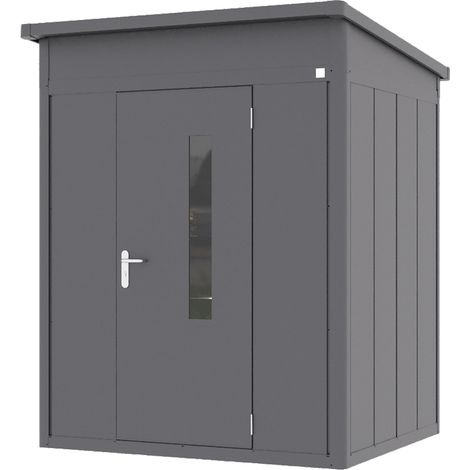 GFP Primeyard Casetta da giardino metallo 180x158x231 cm Armadio da esterno per attrezzi antracite