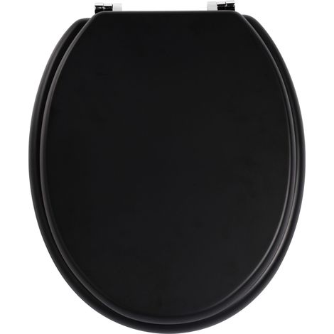 Premier Housewares Matt Black Toilet Seat
