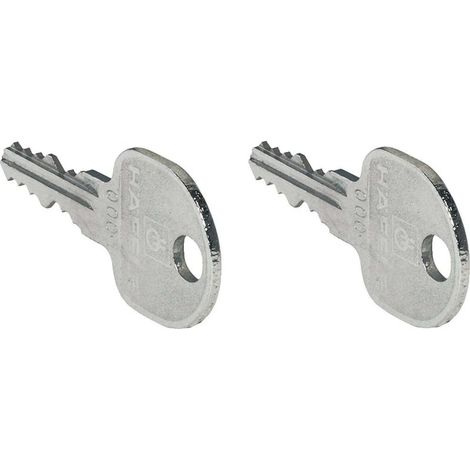 – Clé de serrure interchangeable universel SYMO HS3 (MK3) – Lot de 2 clés – Pour porte boîte aux lettres – Compatible avec noyau standard