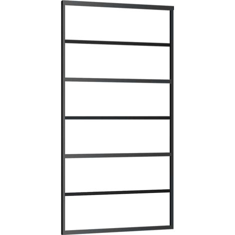Maison Exclusive - Schiebetür ESG-Glas und Aluminium 102x205 cm S