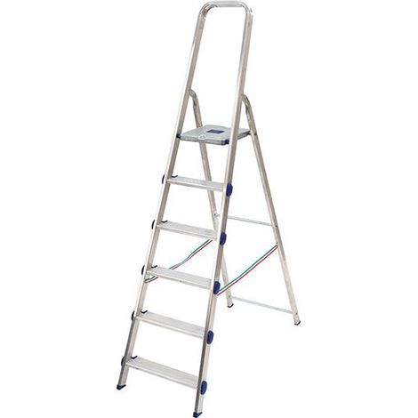 Escabeau 6 marches - Hauteur max. de travail 3.23m - GLD/6