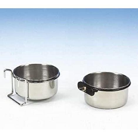 Mangiatoia in Acciaio con perno - Diametro 11 cm