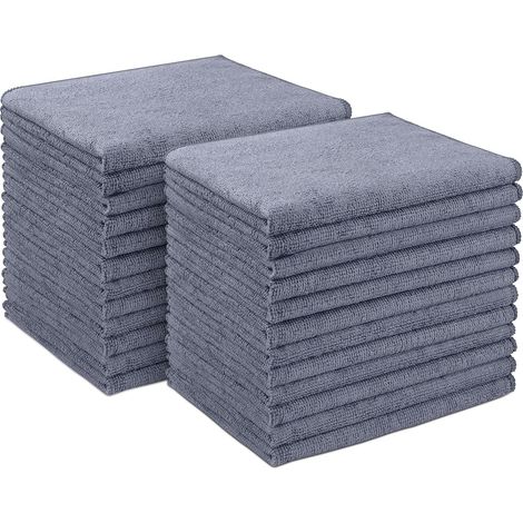 Lot de 24 Chiffons de Nettoyage de Voiture en Microfibre Ultra absorbants – Chiffon de Lavage Doux pour Maison, Cuisine, Voiture (30,5 x 40,6 cm) (1/5)