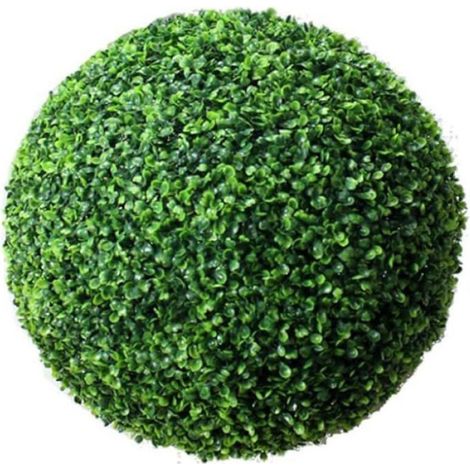 Boule de plantes vertes artificielles, boule topiaire effet feuille, pour l'extérieur, la décoration de fête de mariage (10cm) (1/3)